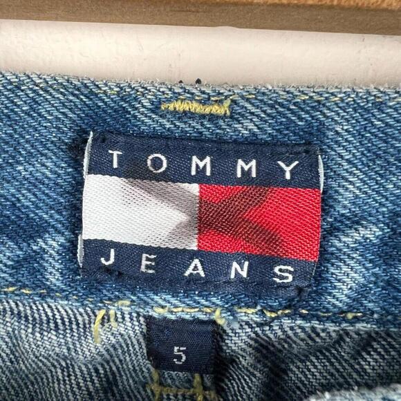 Y2k Tommy Hilfiger Baggy Jeans women's size 5 Vintage Jeans 28 waist - Picture 5 of 9